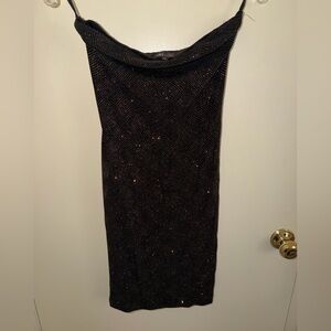 Wet Seal Black Metallic dress